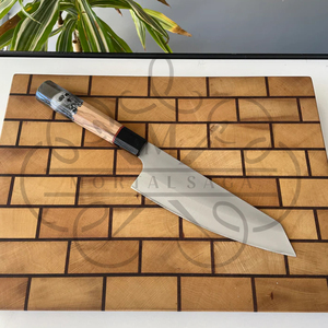Handmade Chef <b>Knife</b> Stainless Steel Blade Wood Handle Skull Design Novelty <b>Kitchen</b> <b>Knife</b> Right Hand 8-9.9in Matte Finish - Product Image 3