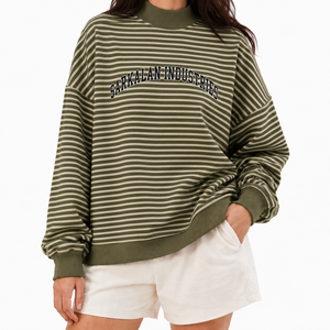 Nuevo Suéter Personalizado para Mujer con Cuello Alto, Mezcla de Algodón Suave, Corte Holgado, Ropa de Invierno, Marca Privada, Fábrica OEM - Product Image 1