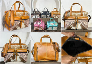 Bolsas de Pañales de Cuero Repujado de Gran Capacidad, Bolsas de Pañales Multifuncionales para Mamá con Bolsillos con Cremallera, Organizador de Viaje para Bebé - Product Image 3