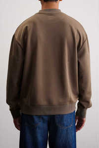 Sudadera de cuello redondo para hombre al por mayor, personalizada, lisa, estilo casual, top de moda urbana - Product Image 6