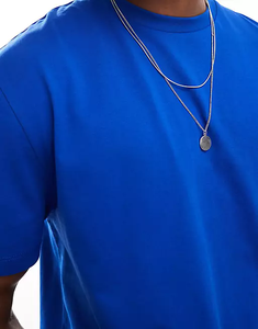 เสื้อยืดคอกลมผู้ชายคุณภาพสูง แขนสั้น พิมพ์ลายโลโก้ตามสั่ง ระบายอากาศได้ดี 240 GSM ทรงหลวม ผ้าฝ้าย 100% - Product Image 5