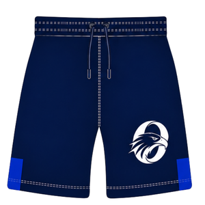 Ensemble short et maillot de rugby bleu marine, manches courtes, col en V, motif géométrique, uniforme d'équipe personnalisé, respirant, pour entraînement sportif - Product Image 4