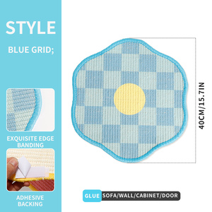 Blue Garden Wall <b>Cat</b> Scratcher Sisal Scratch Pad Indoor <b>Cat</b> Clawing Toy Adhesive <b>Cat</b> Scratcher - Product Image 5