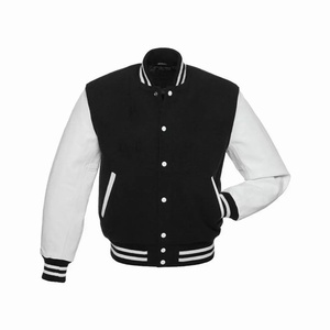 Mens <b>leather</b> varsity <b>jackets</b> with competitive wholesale pricing and custom branding options for retailers and bulk buyers - Product Image 4