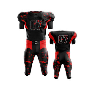 Uniforme de Fútbol Americano Personalizable, Conjunto de Jersey y Pantalones Sublimados para Hombre, Transpirable, Ajustado, de Manga Corta, con Estampado de Camuflaje - Product Image 1