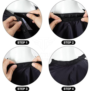 ผ้าคลุมสำหรับแต่งผมใช้ซ้ำได้เป็นมิตรกับสิ่งแวดล้อมผ้านุ่มทนทานวัสดุที่ยั่งยืน - Product Image 4