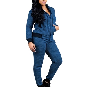 Servicio OEM, Conjunto Deportivo Informal de Dos Piezas para Mujer, Invierno, 100% Algodón Orgánico, Ropa de Entrenamiento Personalizada, Algodón para Correr - Product Image 1