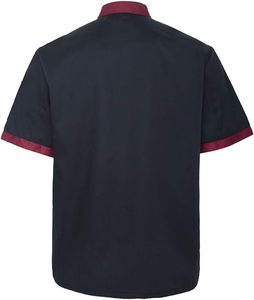 Uniformes Unisex para Chefs de Restaurante y Bar, con Logotipo Personalizado, de Poliéster y Algodón, Forro Polar, Duraderos, Manga Corta, Cierre de Botones, Impresión Digital - Product Image 5
