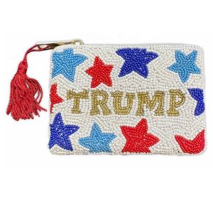 Monedero con Cuentas y Diseño de Bandera, Rayas Blancas y Rojas, Mini Monedero de Lujo para Ahorros, Uso Multipropósito, Accesorio de Regalo para Mujer - Product Image 2