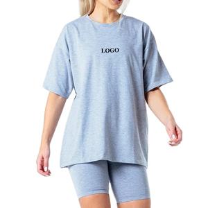Conjunto de dos piezas, conjunto de camisa corta personalizado para mujer, chándal deportivo transpirable de verano de manga corta, conjunto de camisa corta 2026 - Product Image 2