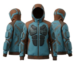 เสื้อฮู้ดดี้สีชมพูซีดแบบซิป ดีไซน์ขาดๆ ซักล้างได้ สไตล์สปอร์ต แคชชวล สำหรับผู้ชายและผู้หญิง ขายส่ง คุณภาพสูง - Product Image 1