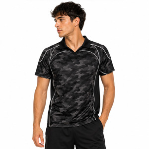 Maillot de football américain respirant en mesh noir camouflage personnalisé avec bordure réfléchissante, sublimé, pour homme, vêtements d'équipe sportive - Product Image 4