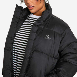 <b>Women</b> Lightweight Bubble Jacket <b>Winter</b> Warm <b>Padding</b> Hooded Fashion Outdoor Windproof Solid Color Custom Logo <b>Winter</b> <b>Coat</b> 2026 - Product Image 3
