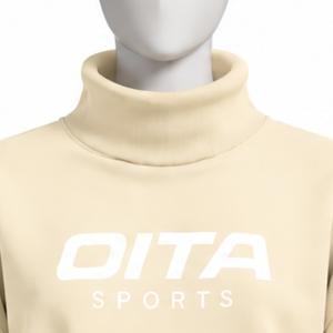 เสื้อสเวตเชิ้ตคอเต่าโอเวอร์ไซส์สำหรับผู้หญิง ตกแต่งมุกที่แขนเสื้อ ทรงหลวม สไตล์ลำลอง สตรีทแวร์ แขนยาว สำหรับฤดูหนาว - Product Image 3