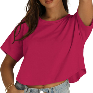 Camisetas Cortas de Último Diseño de Secado Rápido y Ligeras para Mujer, Camisetas Cortas Transpirables del Mejor Fabricante - Product Image 3