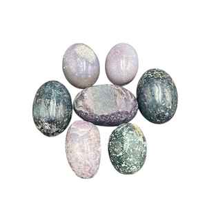 Vente en gros d'agates naturelles en forme d'œuf de 5 cm, polies, pour la guérison et la décoration - Product Image 4