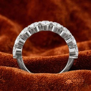 <b>Silver</b> Marquise Cut Moissanite <b>Ring</b> Luxury Womens Wedding Jewelry Fashion <b>Ring</b> NYC Style Elegant Gift - Product Image 2