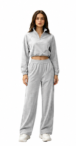 Autumn Winter Women Solid <b>Hoodie</b> Yoga Suit 2 Pcs Long Sleeve Sweatshirt High Waist Jogging Pants Casual Sports Fitness Quick Dry - Product Image 3