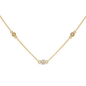 Collar con Colgante de Diamante Solitario Creado en Laboratorio, Oro Contemporáneo, Joyería Fina para Mujer, Colección y Uso Diario - Product Image 1