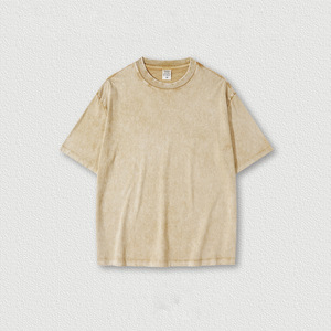Camiseta Casual de Manga Corta para Hombre, Corte Regular, Diseño Personalizado, Cómoda, 100% Algodón, Transpirable, Bordado, Patrón Sólido - Product Image 4