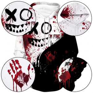 Sudadera con Capucha Sublimada Personalizada al por Mayor, 100% Poliéster, Unisex, para Impresión por Transferencia de Calor, Deportiva, Casual - Product Image 6