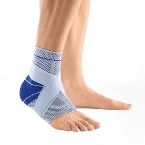 Bande de cheville sans couture gris bleu ciel, enveloppement élastique de compression pour le pied, tricot lisse, protecteurs flexibles pour activités quotidiennes - Product Image 3