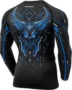 <b>Custom</b> Printed Long Sleeve Rash Guard <b>Compression</b> <b>Shirt</b> for Men with Circuit Board <b>Design</b> Full Sleeve Quick Dry - Product Image 6