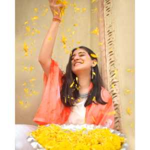 Ensemble de costume en coton et mousseline de soie blanc soleil - Taille XS - Product Image 2