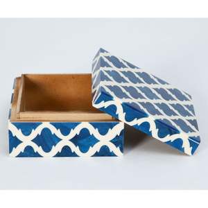 Boîte de rangement pour bijoux en os incrusté faite à la main, décoration d'intérieur artisanale - Product Image 5