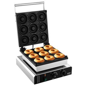 Máquina Comercial para Hacer Donuts de 2000W con Superficie Antiadherente, 9 Orificios y Calentamiento de Doble Cara, Máquina para Hacer Waffles - Product Image 1