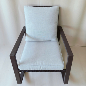 MODERN STYLE Vietnam <b>Outdoor</b> Furniture NGUYEN DECOR Vietnam Metal Customized Color Office Building Double half <b>round</b> wicker - Product Image 3