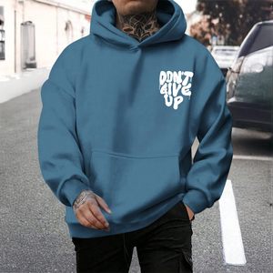 Sweat-shirt graphique unisexe personnalisé pour homme, imprimé bleu effet gouttelettes, en molleton de coton décontracté, streetwear d'hiver - Product Image 2