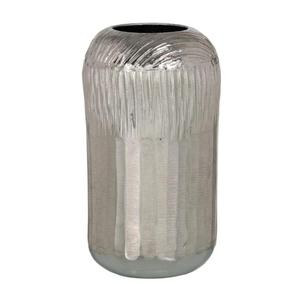 Vase en métal en forme de tulipe, design industriel fait main, décoration de table, finition argentée, vase et pots décoratifs pour fleurs, fournitures pour événements - Product Image 3