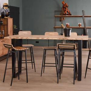 Mesa alta Vandana Urban Structure 190cm Jaffna, estilo moderno, madera maciza y metal - Product Image 1