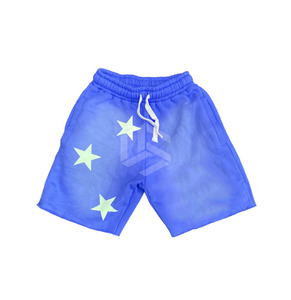 Pantalones Cortos de Algodón Ecológico con Lavado Ácido, Diseño Sólido, Cintura Media, Estilo Casual, con Diseño Personalizado y Efecto Desgastado por el Sol - Product Image 6