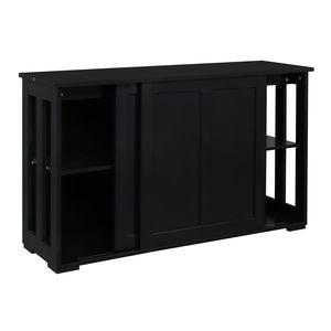 YS Double Sliding Door <b>Sideboard</b> Porch Cabinet for <b>Kitchen</b> Storage - Product Image 5