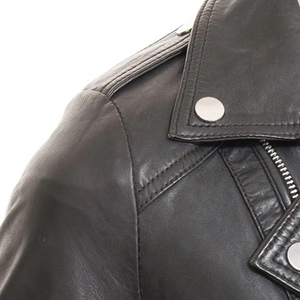 Vestes en cuir pour femmes, col rabattable, imperméables, doublées de coton, chaudes pour l'hiver, matelassées, pour l'extérieur, col amovible - Product Image 3