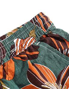 Pantalones cortos ligeros para hombre, estampado de olas del océano, cintura elástica con cordón, playa, verano, informal, vacaciones, coloridos, para nadar en la playa, verano - Product Image 6