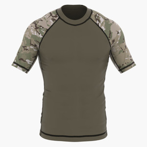 IBEX HILLS Custom Wholesale <b>Men</b> Winter <b>Compression</b> Gym <b>Shirt</b> Seamless Sports Apparel Short Sleeve Heat Transfer Printed T <b>Shirt</b> - Product Image 6