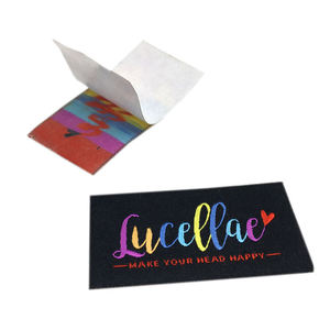 OEM 2026 Custom Colorful Logo Woven Label Design Self Adhesive woven label <b>Tags</b> for <b>Clothes</b> Made by TRIOTAKE INDUSTRY - Product Image 5