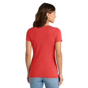 Camiseta de Cuello en V para Mujer, Estilo Clásico, Manga Corta, Tela Suave, Logotipo Personalizado, Fabricante OEM, Venta al Por Mayor - Product Image 3