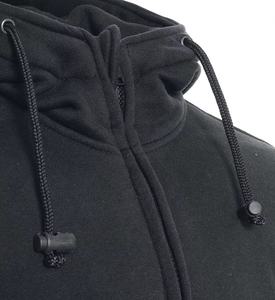 Sweats à capuche motard noirs sweat à capuche de moto imperméable sur mesure en molleton de coton avec 2 coussinets de niveau Logo arrière imprimé veste de moto - Product Image 3