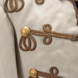 Chaqueta de lana gris estilo Guerra Civil, similar a las reproducidas para recreaciones históricas. - Product Image 3