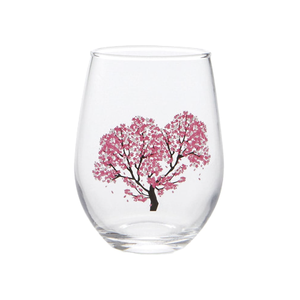 Vaso de Vidrio que Cambia de Color con Diseño de Escena Invernal de Nieve, Serie Cuatro Estaciones de Japón - Product Image 3