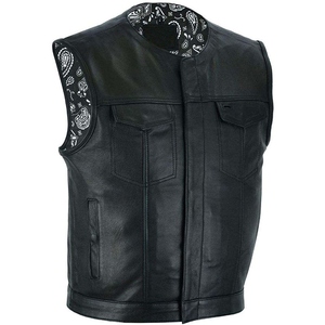 Chaleco de Motocicleta de Cuero Genuino para Hombre, con Correa Lateral Ajustable, Cierre de Cremallera, Ropa Exterior Cortavientos para Conducir en Invierno - Product Image 6