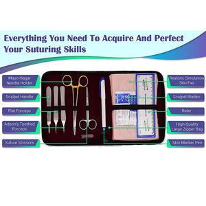 Dental Surgery <b>Kit</b> Custom Stainless Steel Manual <b>Sutures</b> High Quality Skin Wound Anatomy Practice Students Medical By Dentavex - Product Image 3
