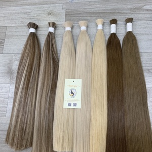 Extensiones de cutícula alineada de alta calidad, extensiones humanas rectas naturales vietnamitas rusas, trama larga y corta, onda de cuerpo indio teñida Remy - Product Image 3
