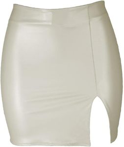 Minifalda Sexy de Cuero para Mujer, Cintura Alta, Cierre Trasero, Ajustada, Fabricante de Ropa Personalizada, OEM, ODM, Suministro al por Mayor - Product Image 1