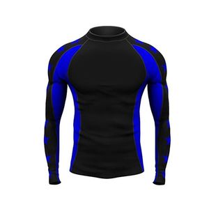 Rashguards MMA BJJ personnalisés de haute qualité, design haut de gamme, impression par transfert thermique, manches longues, séchage rapide, respirant, 220g, unisexe - Product Image 3