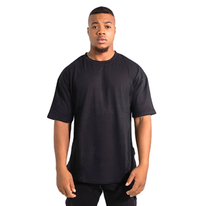 Oversize <b>Crop</b> <b>Top</b> <b>Men's</b> T-Shirt 200 Grams Plain Yellow Sporty Front Logo O-Neck Regular Fit New Arrival - Product Image 4